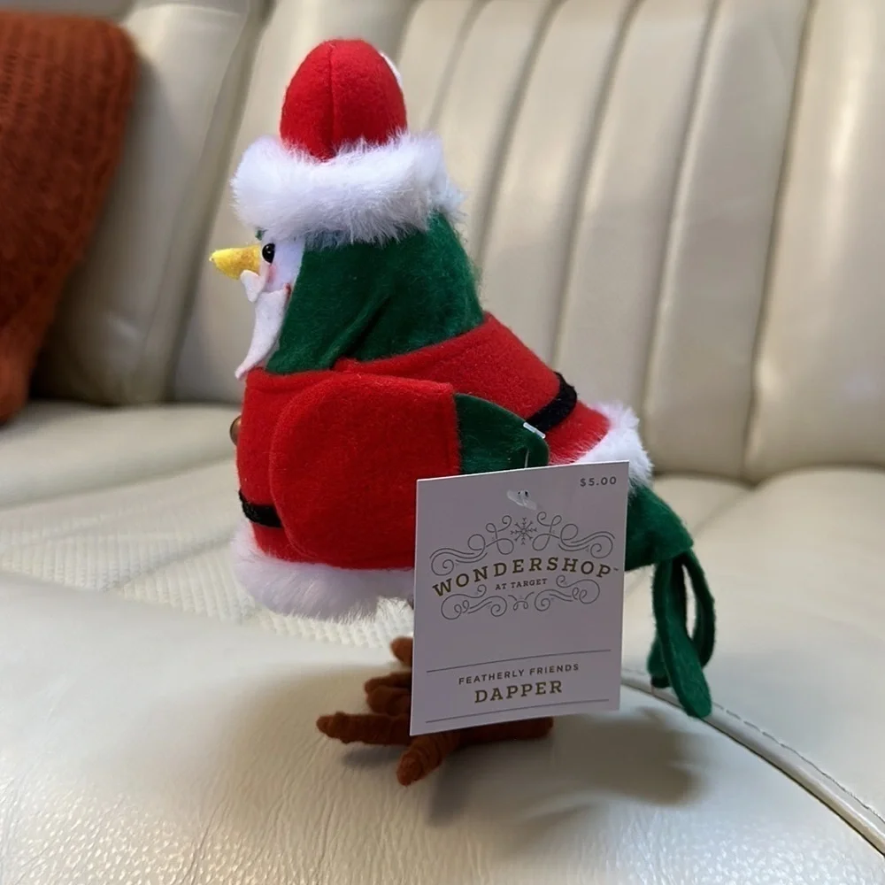 NEW Christmas 2023 Target DAPPER Felt Santa Claus Bird Figurine Wondershop